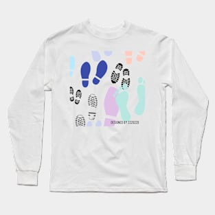 footprints, mark,legacy Long Sleeve T-Shirt